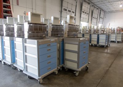 medical cart component assemble 3