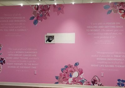 Environmental Branding & Vinyl Wall Installation — Vera Bradley Foundation for Breast Cancer, Fort Wayne IN