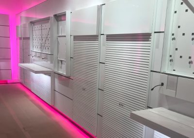 Wireless Retail Store Remodel — Wall Fixture & Panel Installation, Buffalo NY